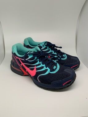 Nike Navy, Teal & Pink Mesh Running Sneakers